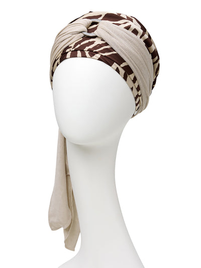 Sienna - Turbante con nastro lungo rimovibile - 3036-0867